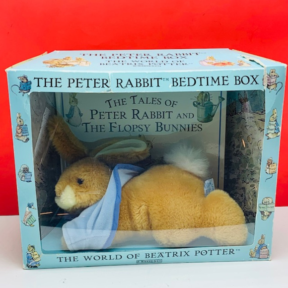 Beatrix Potter bedtime box plush book Peter Rabbit - Picture 1 of 5